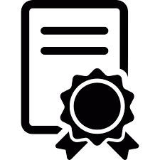 certificate ribbon icon